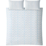 Orla Kiely Duvet Cover and Pillowcases - Linear Stem Neptune Blue