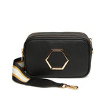 Alice Wheeler London "Pimlico Honeycomb" Cross Body Bag - Black