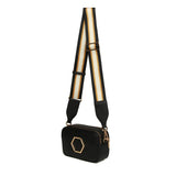 Alice Wheeler London "Pimlico Honeycomb" Cross Body Bag - Black