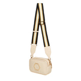 Alice Wheeler London "Pimlico Honeycomb" Cross Body Bag - Cream