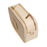 Alice Wheeler London "Pimlico Honeycomb" Cross Body Bag - Cream