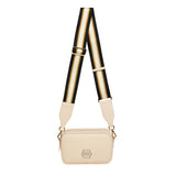 Alice Wheeler London "Pimlico Honeycomb" Cross Body Bag - Cream