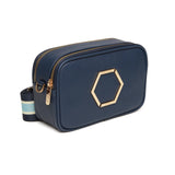 Alice Wheeler London "Pimlico Honeycomb" Cross Body Bag - Navy