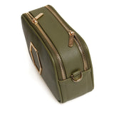 Alice Wheeler London "Pimlico Honeycomb" Cross Body Bag - Olive