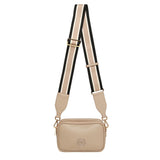 Alice Wheeler London "Pimlico Honeycomb" Cross Body Bag - Stone