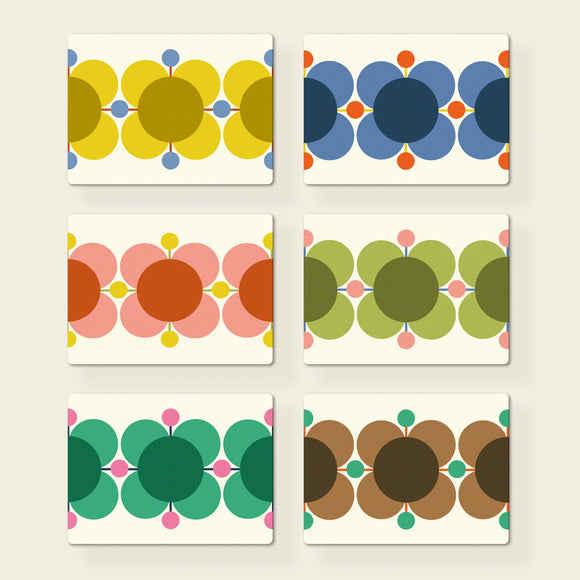 Orla Kiely Set of 6 Placemats - Atomic Flower