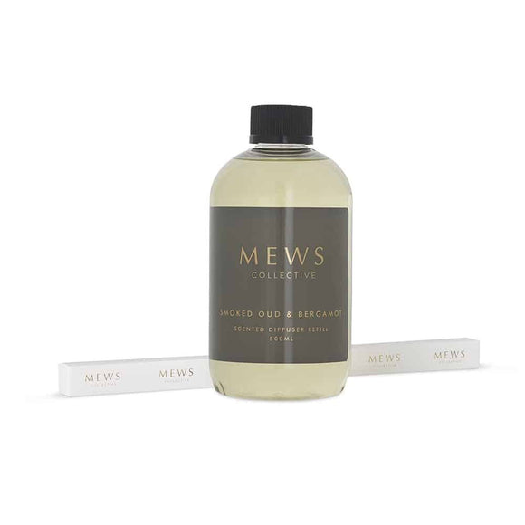 Mews Collective Smoked Oud & Bergamot Reed Diffuser Refill (500ml)