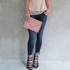 Alice Wheeler London Classic Envelope Large Slim Clutch Bag - Pink
