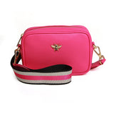 Alice Wheeler London "Mini Mayfair" Cross Body Bag - Hot Pink