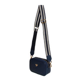 Alice Wheeler London "Mini Mayfair" Cross Body Bag - Navy