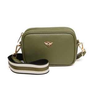 Alice Wheeler London "Mini Mayfair" Cross Body Bag - Olive