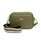 Alice Wheeler London "Mini Mayfair" Cross Body Bag - Olive