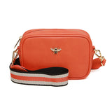 Alice Wheeler London "Mini Mayfair" Cross Body Bag - Orange