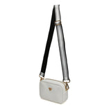 Alice Wheeler London "Mini Mayfair" Cross Body Bag - White
