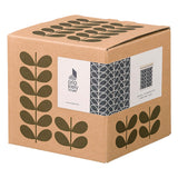 Orla Kiely Enamel Storage Jar with Wooden Lid - Linear Stem Slate