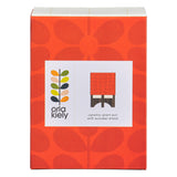 Orla Kiely Ceramic Plant Pot with Wooden Stand (Small) - 60s Stem Tomato