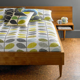 Orla Kiely Duvet Cover & Pillowcases - Scribble Stem Seagrass & Duck Egg