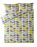 Orla Kiely Duvet Cover & Pillowcases - Scribble Stem Seagrass & Duck Egg