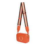 Alice Wheeler London "Pimlico Honeycomb" Cross Body Bag - Orange