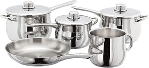 Stellar 1000 Deep 5 Piece Saucepan Set (PP443B)