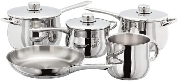 Stellar 1000 Deep 5 Piece Saucepan Set (PP443B)