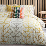 Orla Kiely Duvet Covers and Pillowcases - Trio Stem Ochre