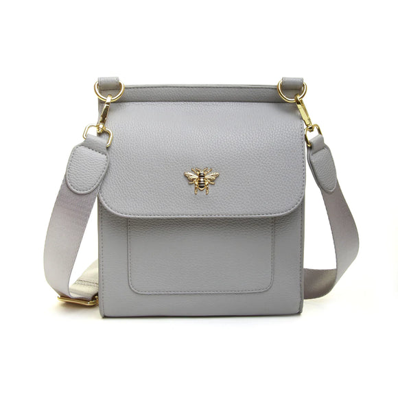 Alice Wheeler London Bloomsbury Grey Cross Body Bag