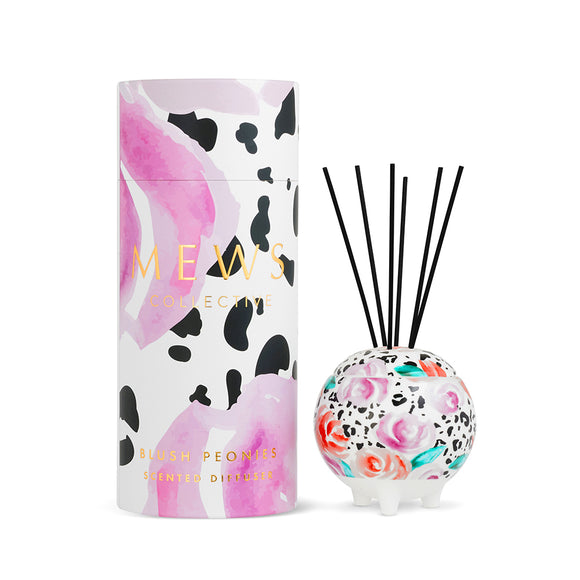 Mews Collective Blush Peonies Small Reed Diffuser (100ml)