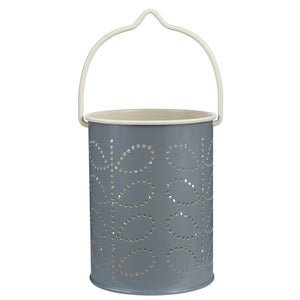 Orla Kiely Tea Light Lantern - Linear Stem Cool Grey