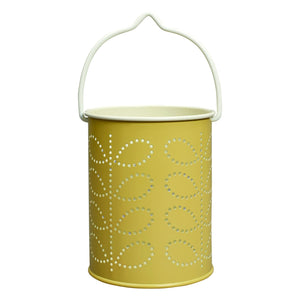 Orla Kiely Tea Light Lantern - Linear Stem Sunshine Yellow