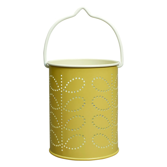 Orla Kiely Tea Light Lantern - Linear Stem Sunshine Yellow