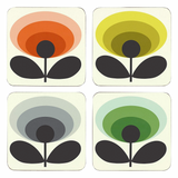 Orla Kiely 70s Oval Flower Set of 4 Placemats & 4 Coasters