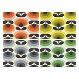 Orla Kiely 70s Oval Flower Set of 4 Placemats & 4 Coasters