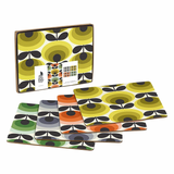 Orla Kiely 70s Oval Flower Set of 4 Placemats & 4 Coasters