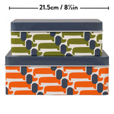 Orla Kiely Dachshund Storage Tins - Set of 2