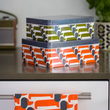 Orla Kiely Dachshund Storage Tins - Set of 2