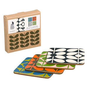 Orla Kiely Set of 4 Coaster - 60s Stem