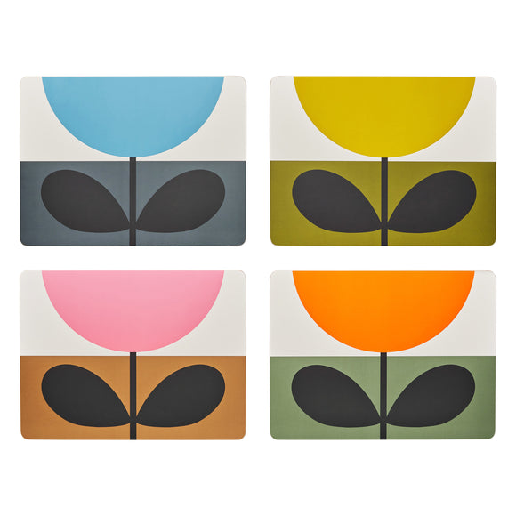 Orla Kiely Sunflower Multi Placemats - Set of 4