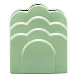 Orla Kiely Pastel Green Buttercup Flower Layered Vase