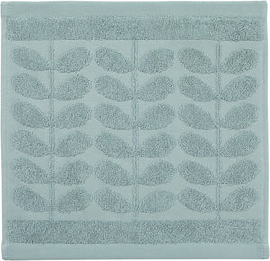 Orla Kiely Towels - Sculpted Stem Duck Egg