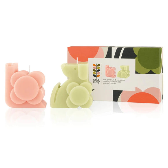 Orla Kiely Snail and Dog Moulded Scented Candle Gift Set