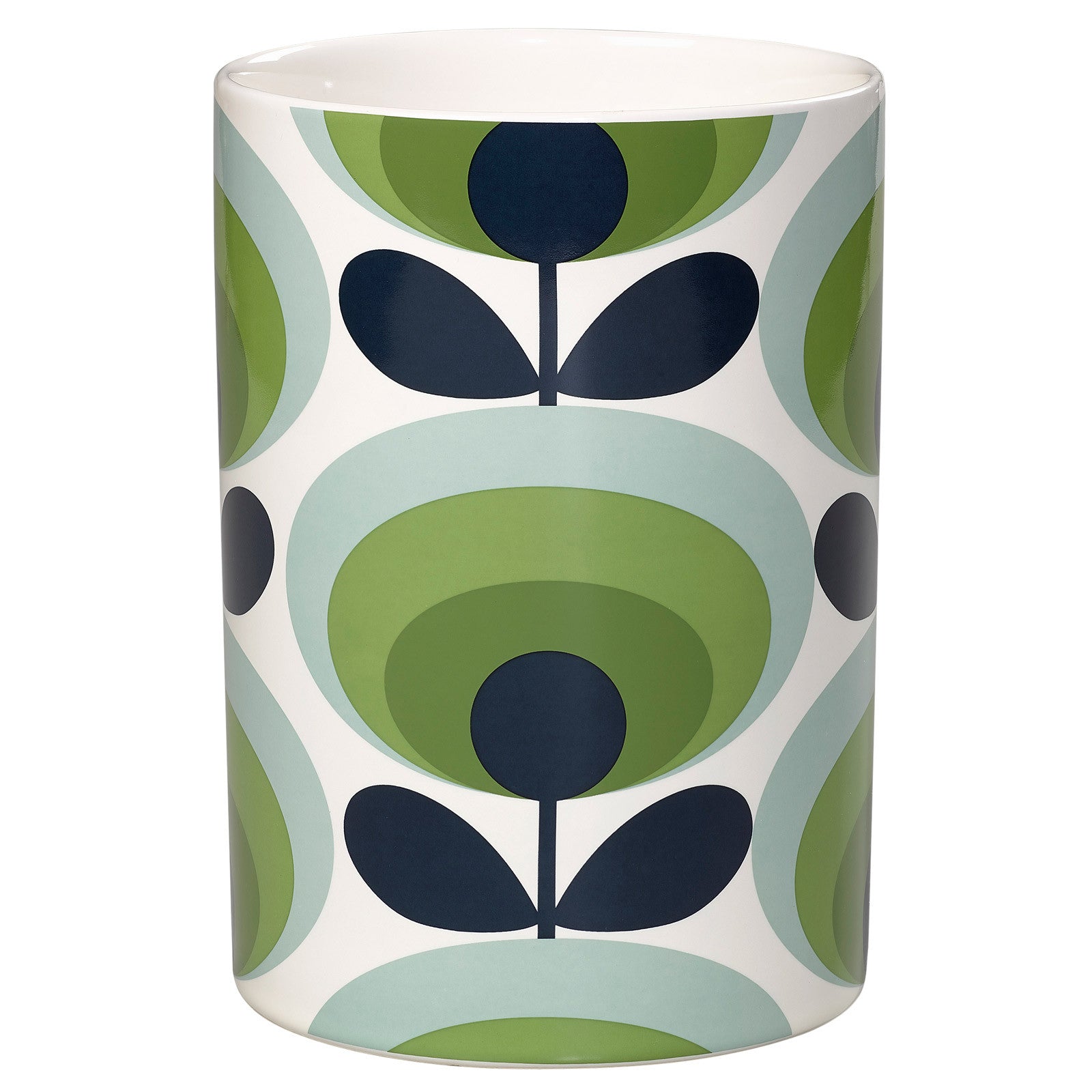 orla kiely plant pot with stand Orla Kiely Ceramic Utensils Pot