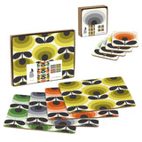 Orla Kiely 70s Oval Flower Set of 4 Placemats & 4 Coasters