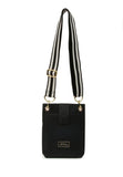 Alice Wheeler London Primrose Black Phone Cross Body Bag