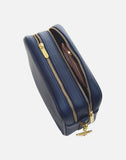 Alice Wheeler London Soho Navy Dual Compartment Camera Cross Body Bag