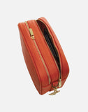 Alice Wheeler London Soho Orange Dual Compartment Camera Cross Body Bag