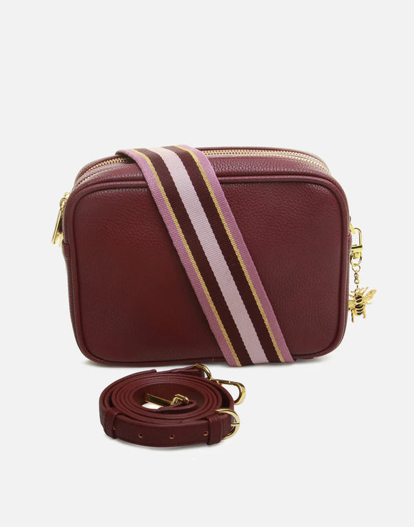 Alice Wheeler London Soho Plum Dual Compartment Camera Cross Body Bag