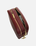 Alice Wheeler London Soho Plum Dual Compartment Camera Cross Body Bag