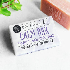 Paper Plane Calm Bar 100% Natural Vegan Soap